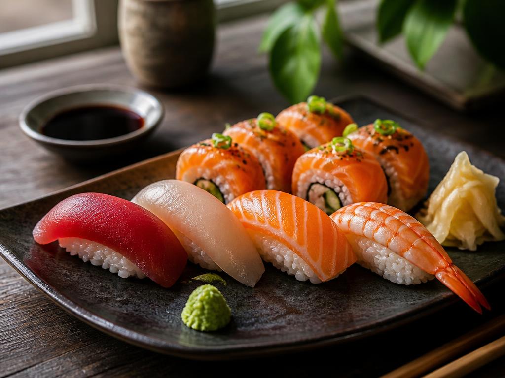 Sushi omakase plate example